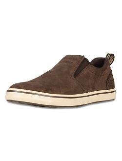 Sharkbyte Mens Nubuck Leather Deck Shoes, Chocolate (22501), 13, Men's