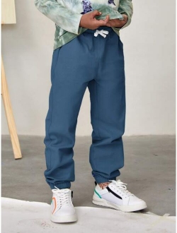 SHEIN Boys Drawstring Waist Pants