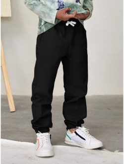 SHEIN Boys Drawstring Waist Pants