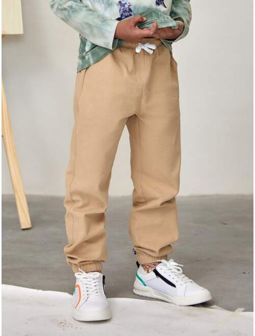 SHEIN Boys Drawstring Waist Pants