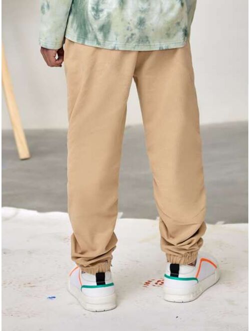 SHEIN Boys Drawstring Waist Pants