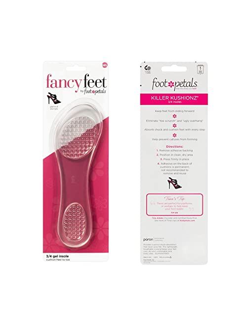 Foot Petals Fancy Feet Women's Gel 3/4 Insole