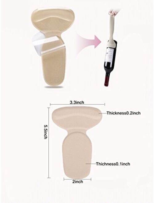 ZBLGO Heel Cushion Pads Grips Heel Pads Inserts Grips,Insoles Liners for Heel Slip,Rubbing,blisters Shoes Too Big (mutipack 3pairs) (mutipack 3pairs)