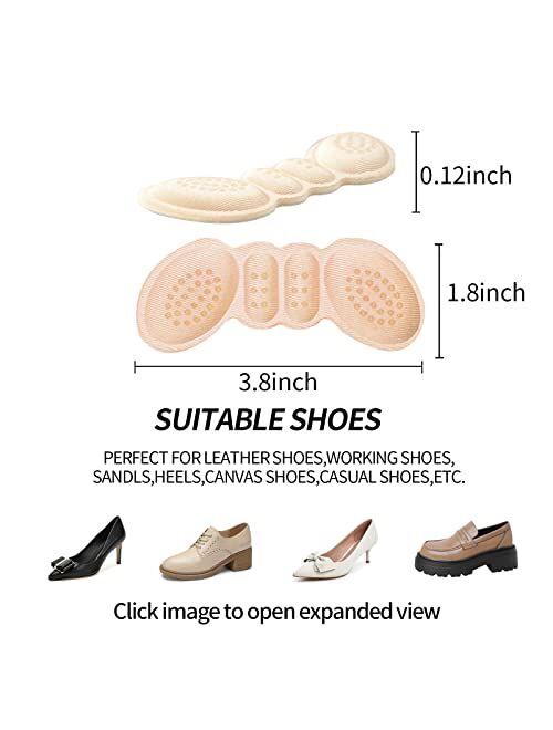 EIRMAT 3Pairs Anti-Slip Heel Grips Liner Cushions Inserts for Women Men,Heel Pads for Shoes Too Big Men Women,Prevent Rubbing Blisters Heel Slipping,Improved Shoe Fit and