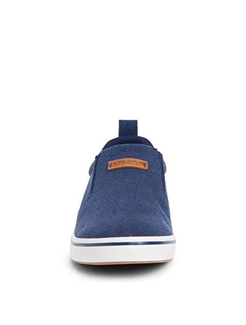 XTRATUF Men's Canvas Sharkbyte Deck Shoe Peacoat Blue (XSB-200)