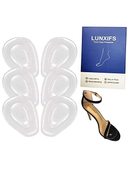 LUNXIFS Premium High Heel Inserts,Professional Reusable Silicone Ball of Foot Cushions for Women and Men, Metatarsal Pads for Women,All Day Pain Relief and Comfort,One Si