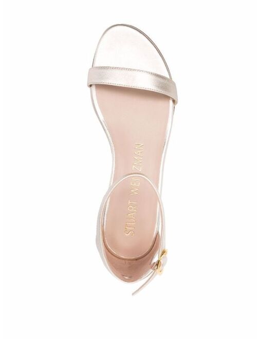 Stuart Weitzman Nudist June metallic sandals