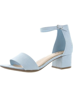 Sugar Women's Noelle Low Two Piece Block Heel Dress Shoe Ladies Ankle Strap Pump Sandal