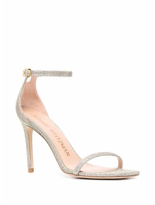 Stuart Weitzman glittered high-heel sandals