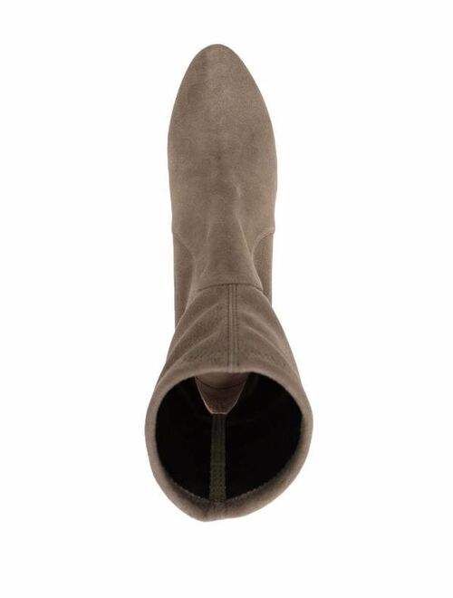 Stuart Weitzman sock-style suede boots