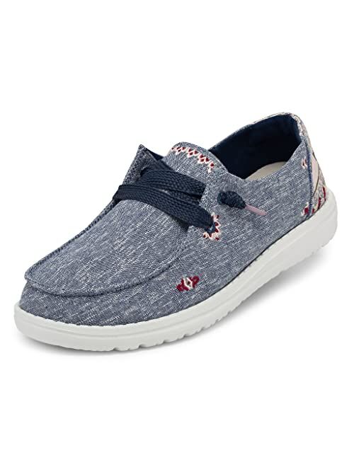 Hey Dude Women's Lily Multiple Colors | Women’s Shoes | Women’s Lace Up Loafers | Comfortable & Light-Weight