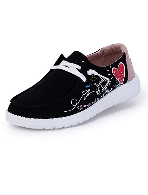 Hey Dude Women's Lily Multiple Colors | Women’s Shoes | Women’s Lace Up Loafers | Comfortable & Light-Weight