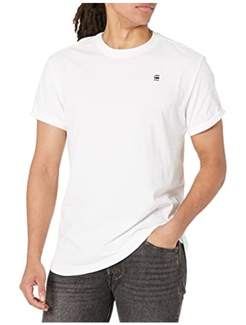 G-Star Raw Men's Crewneck Logo Lash Soft Cotton Short Sleeve T-Shirt