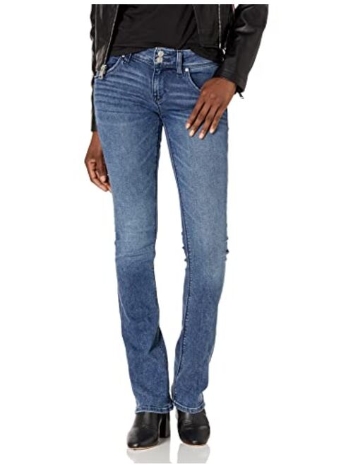 HUDSON Women's Beth Mid Rise, Baby Bootcut Jean with Back Flap Pockets Rp