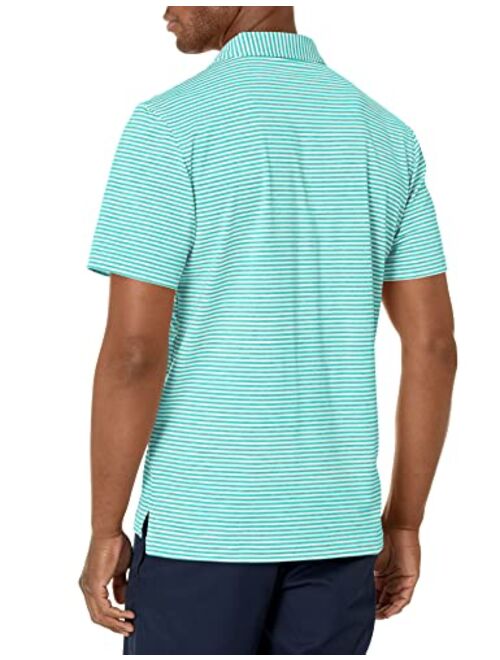 vineyard vines Men's Heathered Winstead Stripe Sankaty Polo