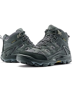 Men's Waterproof Hiking Boots Lightweight Mid Ankle Trekking Backpacking Outdoor Tactical Combat Mountaineering Boots