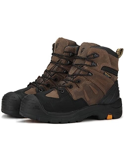 6" Waterproof Composite Toe work Safety Protective Shoes Industrial Mining Boots Construction Outdoor Hiking Trekking Leather Boots Casual Sports Shoes Water