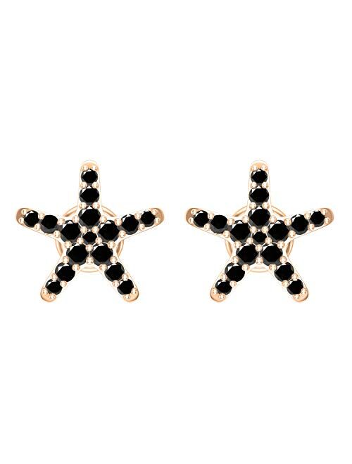 Dazzlingrock Collection Ladies Starfish Stud Earrings, Available in Various Round Gemstone, Diamond & Metal 10K/14K/18K Gold & 925 Sterling Silver