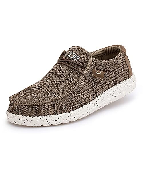 Hey Dude Men's Wally Sox Multiple Colors | Men’s Shoes | Men's Lace Up Loafers | Comfortable & Light-Weight