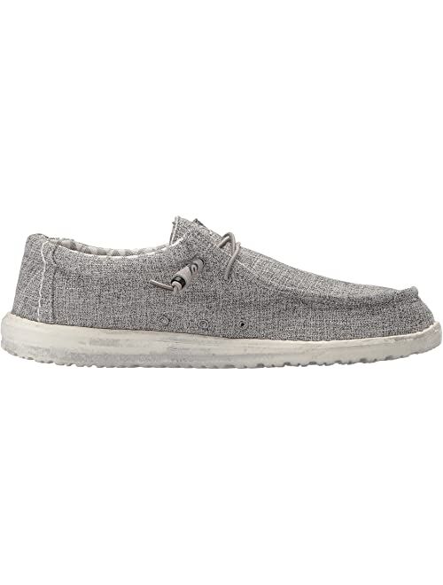 Hey Dude Wally Linen Canvas Moc Toe Shoes