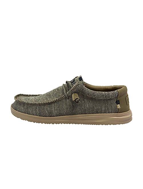 Hey Dude Men's Wally Multiple Colors | Men’s Shoes | Men's Lace Up Loafers | Comfortable & Light-Weight