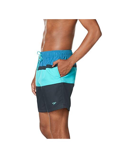 Speedo Men's Swim Trunk Mid Length Redondo Stripe