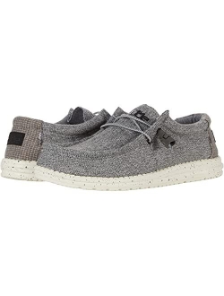 Wally Knit Lace-up Construction Low-top Shoes