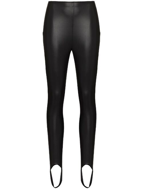 Wolford x Amina Muaddi stirrup leggings