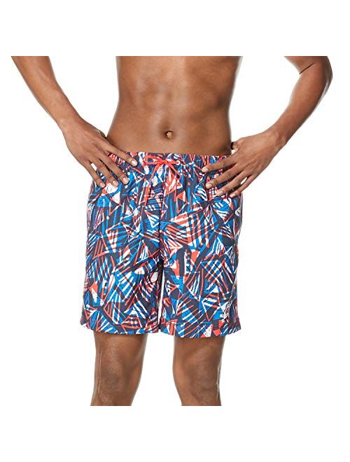 Speedo Men's Swim Trunk Mid Length Redondo Printed