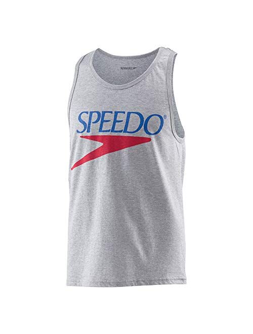 Speedo Unisex-Adult Tank Top Sleeveless Vintage Crew Neck