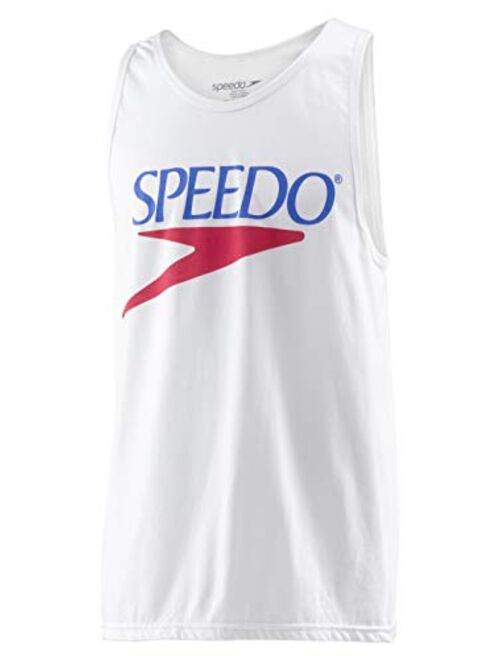 Speedo Unisex-Adult Tank Top Sleeveless Vintage Crew Neck