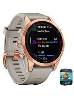 Fenix 7 Smartwatch Slate Gray with Black Band Bundle with 2 YR CPS Enhanced Protection Pack