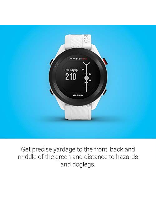 Garmin Approach S12, Easy-to-Use GPS Golf Watch, 42k+ Preloaded Courses, White, 010-02472-02