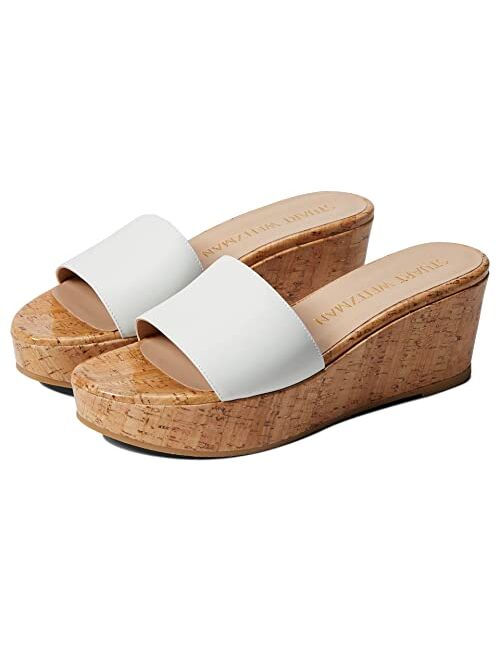 Stuart Weitzman Summer Cork Platform Wedge