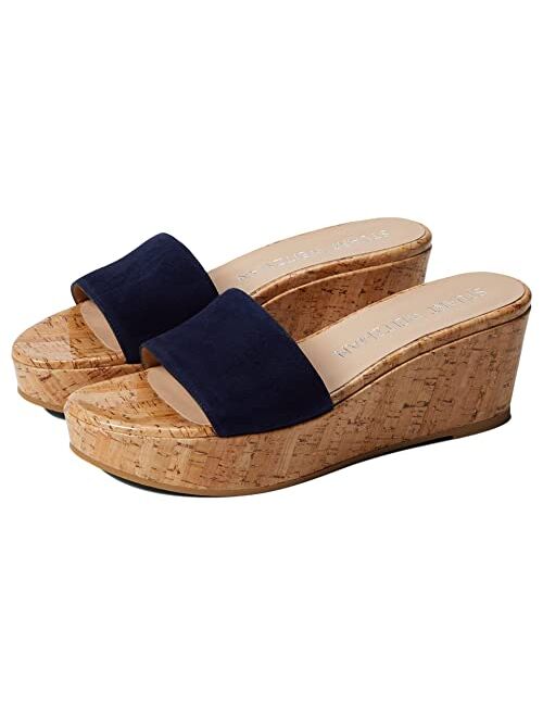 Stuart Weitzman Summer Cork Platform Wedge