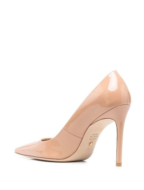 Stuart Weitzman high-shine finish pumps