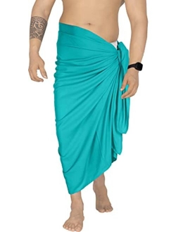 LA LEELA Men's Swim Trunk Swimwear Sarong Wrap Cover Ups