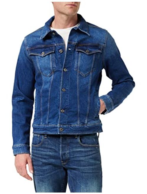 G-Star Raw Men's 3301 Slim Fit Jean Denim Trucker Jacket