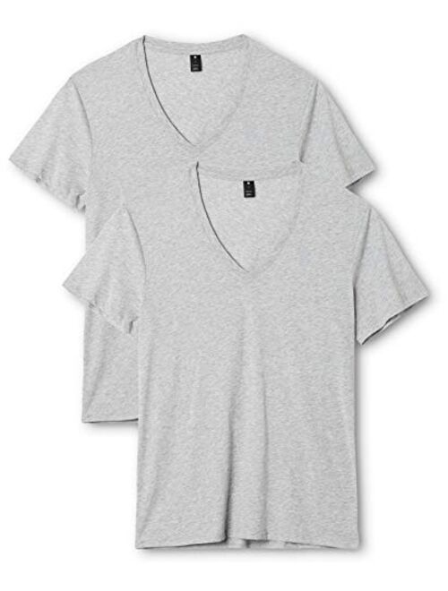 G-Star Raw Men's Base Heather V Neck Tee Short Sleeve 2 Pack