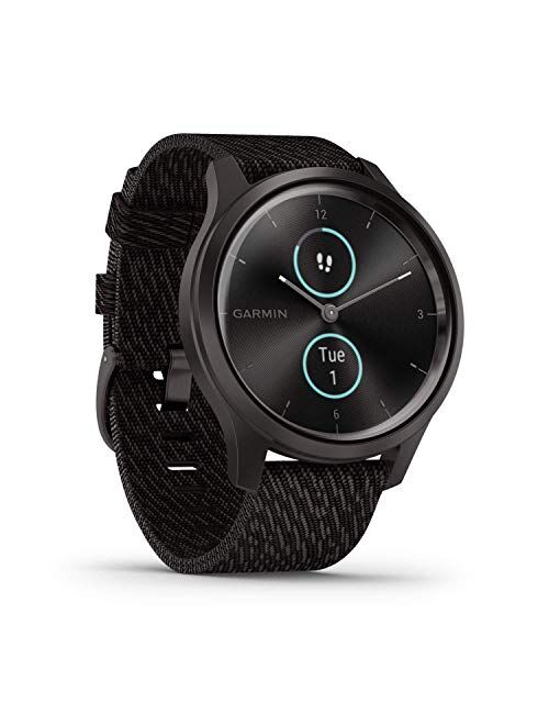 Garmin Vivomove 3S, Hybrid Smartwatch with Real Watch Hands and Hidden Touchscreen Display