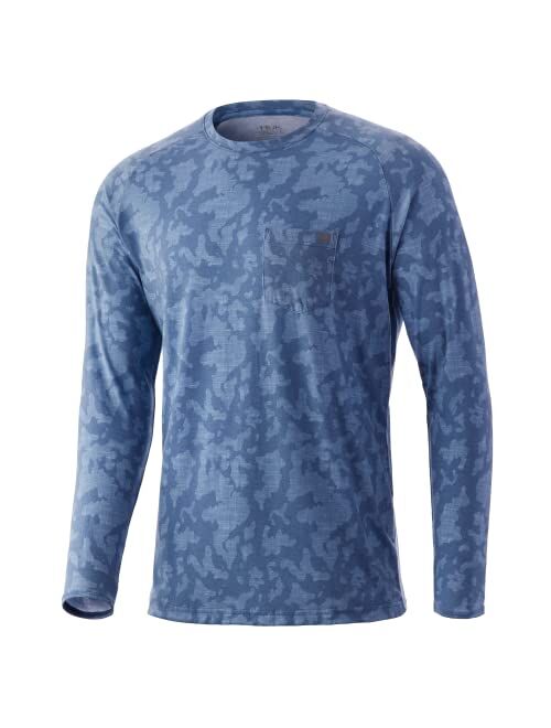 HUK Men's Waypoint Long Sleeve Performance T-Shirt +50 UPF