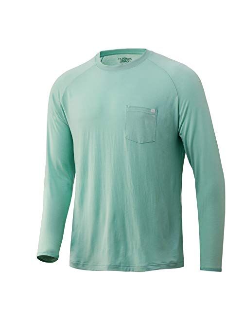 HUK Men's Waypoint Long Sleeve Performance T-Shirt +50 UPF