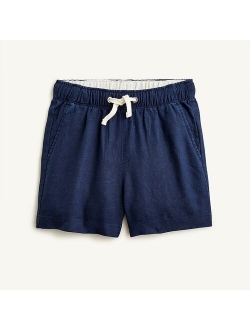 Boys' dock short in linen