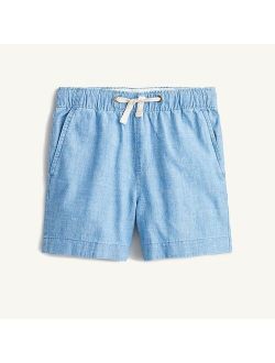 Boys' dock short in chambray