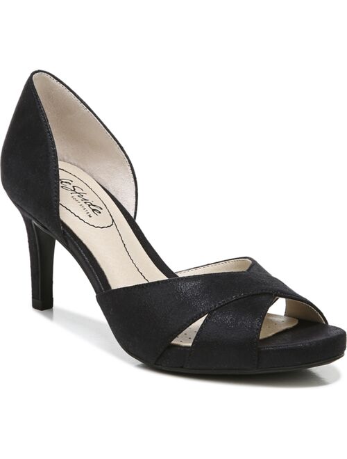 LifeStride Mykonos Low Heel Peep Toe