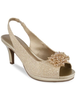 Karen Scott Breena Slingback Embellishment 
 Peep-Toe