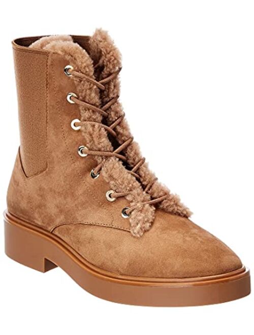 Stuart Weitzman Henley Chill Suede Combat Boot