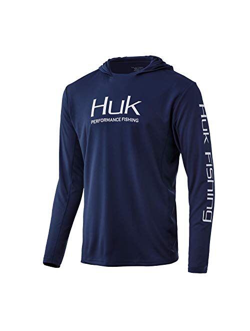 Huk Men's Icon X Hoodie | Long-Sleeve Performance Shirt with UPF 30+ Sun Protection