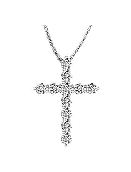 Houston Diamond District 1 Carat 14K Gold Cross Value Collection