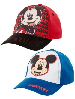 Mickey Mouse 2 Pack Baseball Cap (Toddler/Little Boys)